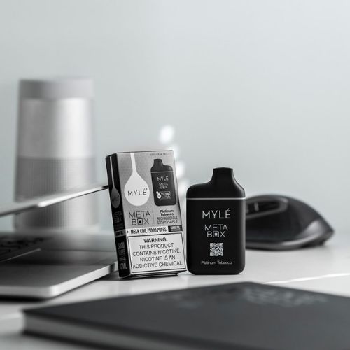 Myle Meta Box Platinum Tobacco Disposable Device